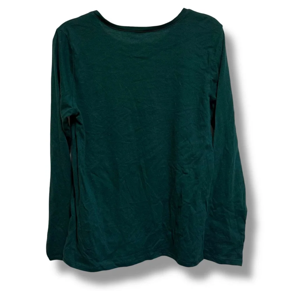 The Childrens‎ Place Girls Green Unicorn Glitter Graphic Long Sleeve Tee L 10/12